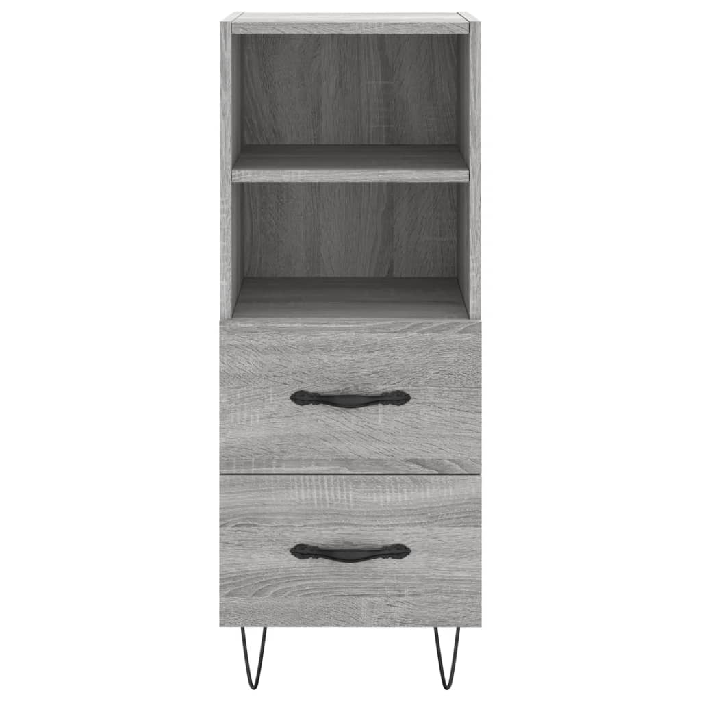 Sideboard Grau Sonoma 34,5x34x90 cm Holzwerkstoff - Pazzar.ch