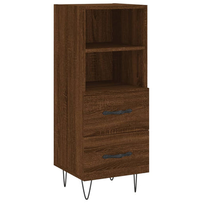 Sideboard Braun Eichen-Optik 34,5x34x90 cm Holzwerkstoff - Pazzar.ch