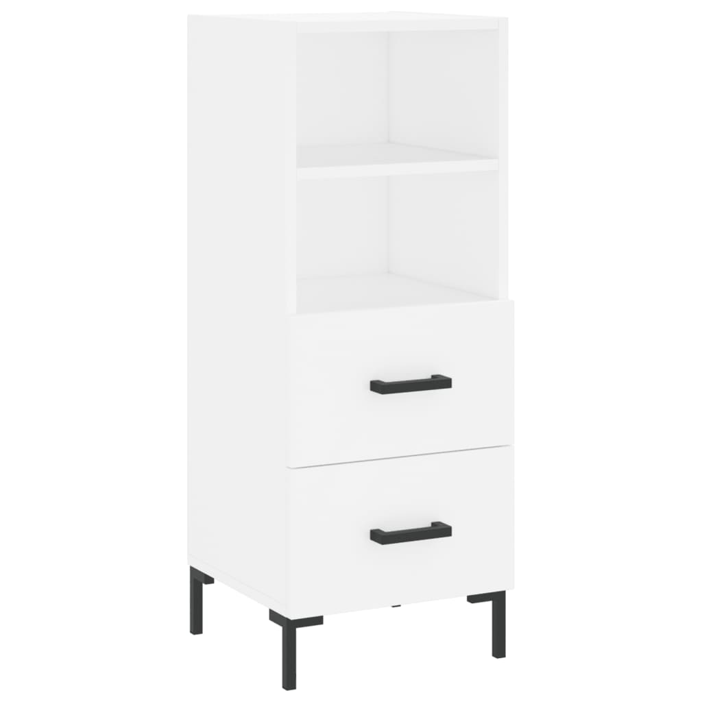 Sideboard Weiß 34,5x34x90 cm Holzwerkstoff - Pazzar.ch
