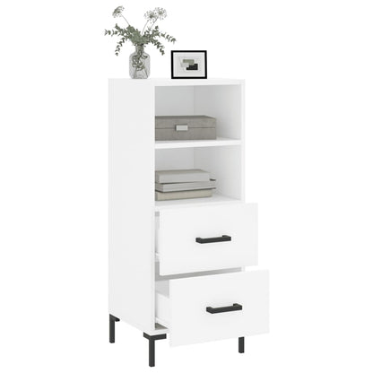 Sideboard Weiß 34,5x34x90 cm Holzwerkstoff - Pazzar.ch