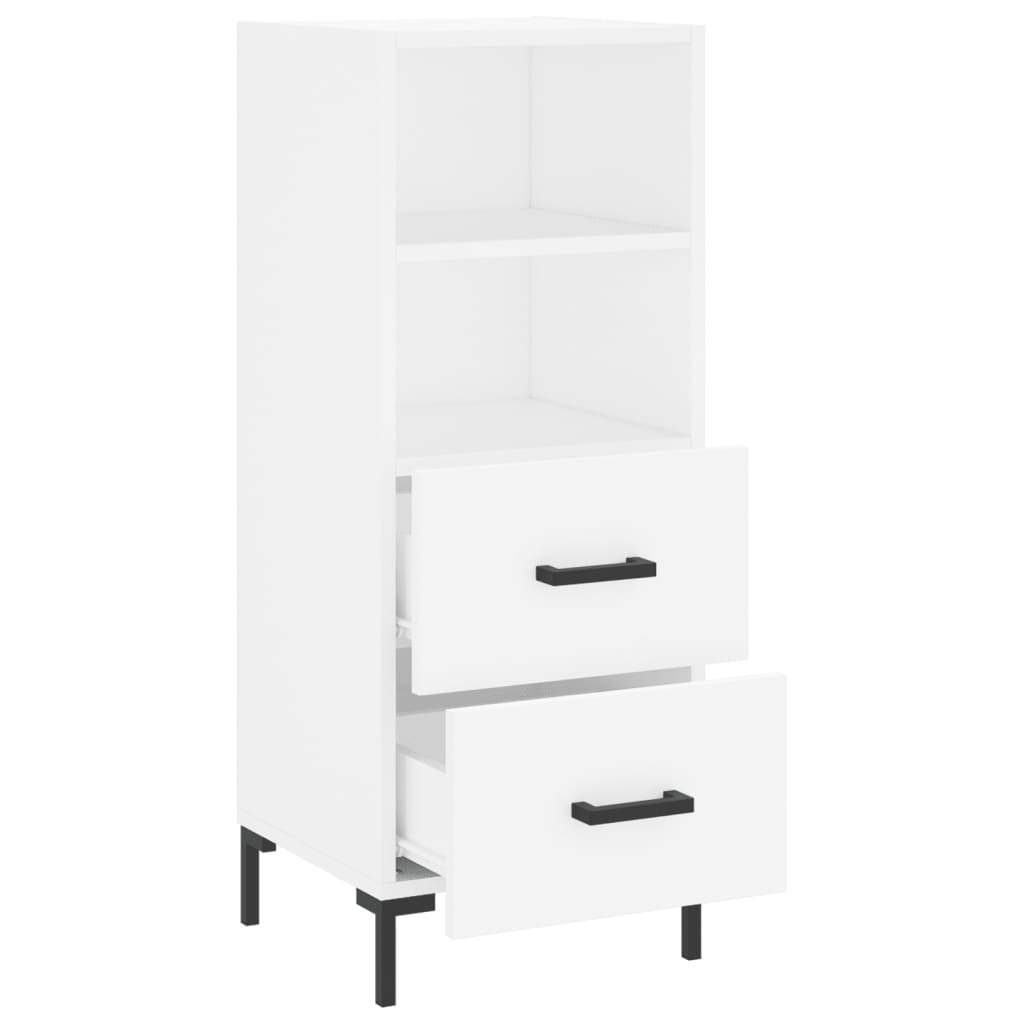 Sideboard Weiß 34,5x34x90 cm Holzwerkstoff - Pazzar.ch