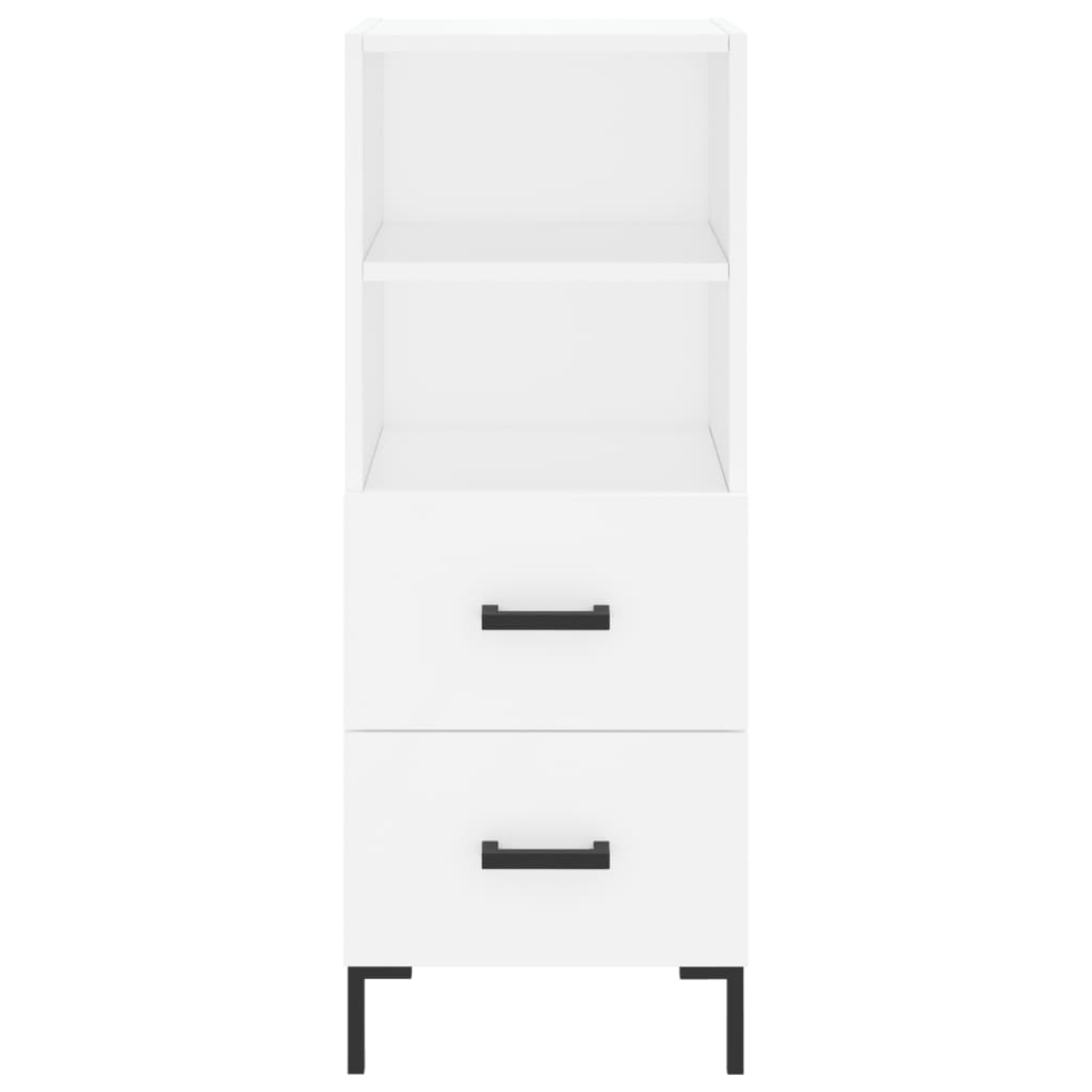 Sideboard Weiß 34,5x34x90 cm Holzwerkstoff - Pazzar.ch