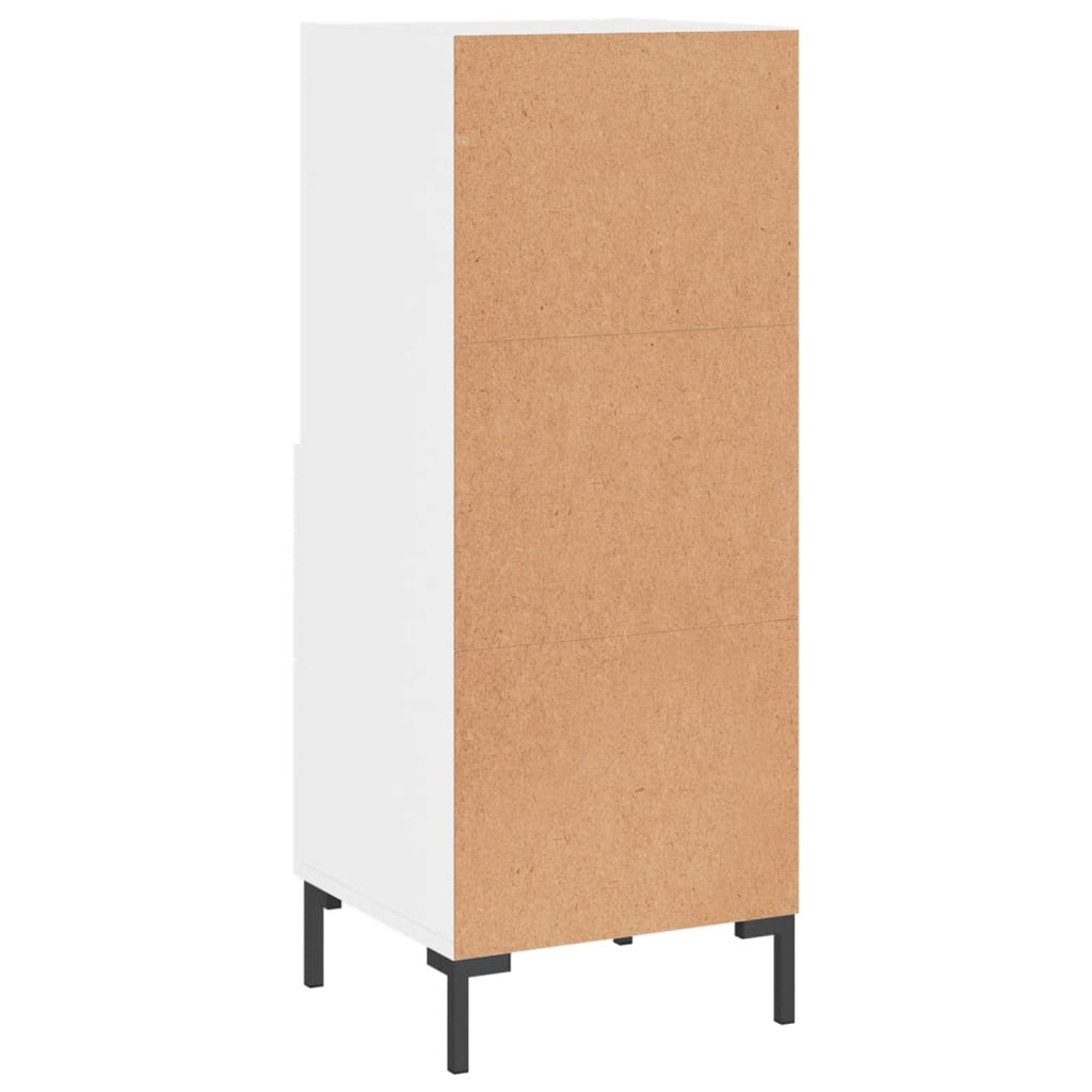 Sideboard Hochglanz-Weiß 34,5x34x90 cm Holzwerkstoff - Pazzar.ch