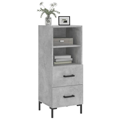 Sideboard Betongrau 34,5x34x90 cm Holzwerkstoff - Pazzar.ch