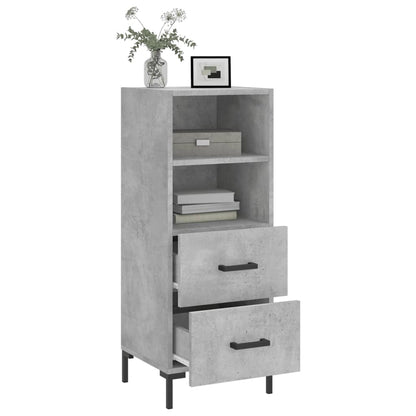 Sideboard Betongrau 34,5x34x90 cm Holzwerkstoff - Pazzar.ch