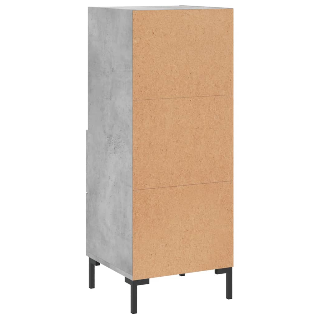 Sideboard Betongrau 34,5x34x90 cm Holzwerkstoff - Pazzar.ch