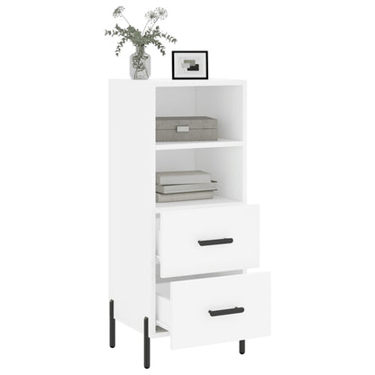 Sideboard Weiß 34,5x34x90 cm Holzwerkstoff - Pazzar.ch