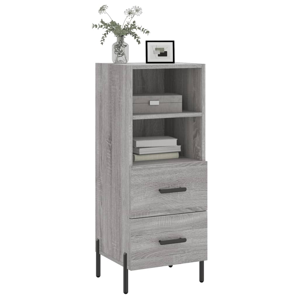 Sideboard Grau Sonoma 34,5x34x90 cm Holzwerkstoff - Pazzar.ch