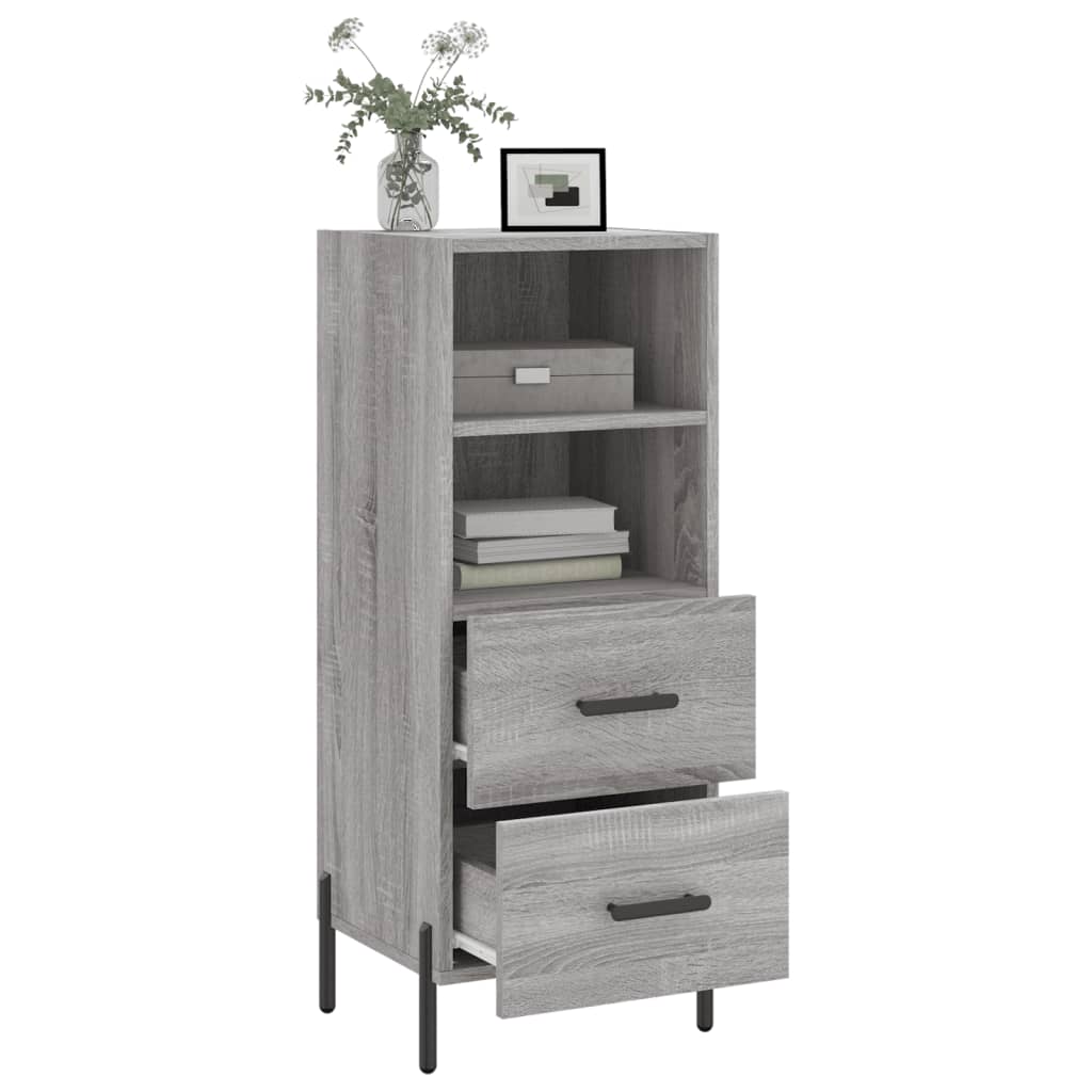 Sideboard Grau Sonoma 34,5x34x90 cm Holzwerkstoff - Pazzar.ch