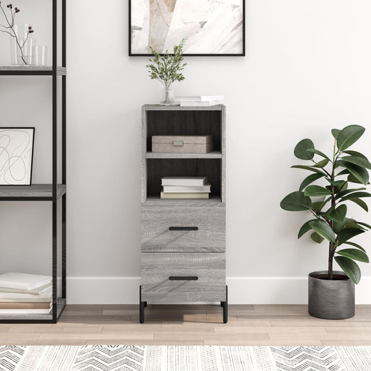 Sideboard Grau Sonoma 34,5x34x90 cm Holzwerkstoff - Pazzar.ch