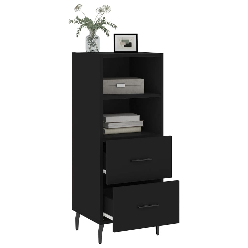 Sideboard Schwarz 34,5x34x90 cm Holzwerkstoff - Pazzar.ch