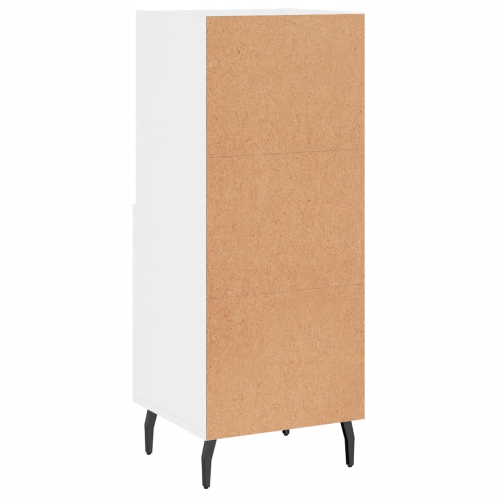 Sideboard Hochglanz-Weiß 34,5x34x90 cm Holzwerkstoff - Pazzar.ch