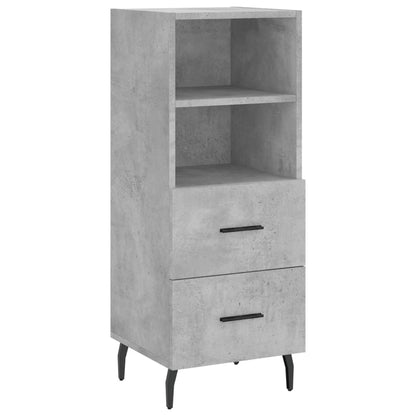 Sideboard Betongrau 34,5x34x90 cm Holzwerkstoff - Pazzar.ch
