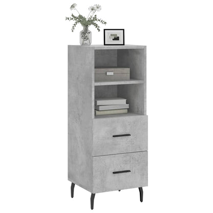 Sideboard Betongrau 34,5x34x90 cm Holzwerkstoff - Pazzar.ch