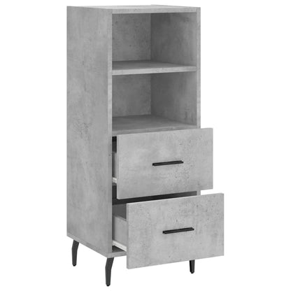 Sideboard Betongrau 34,5x34x90 cm Holzwerkstoff - Pazzar.ch