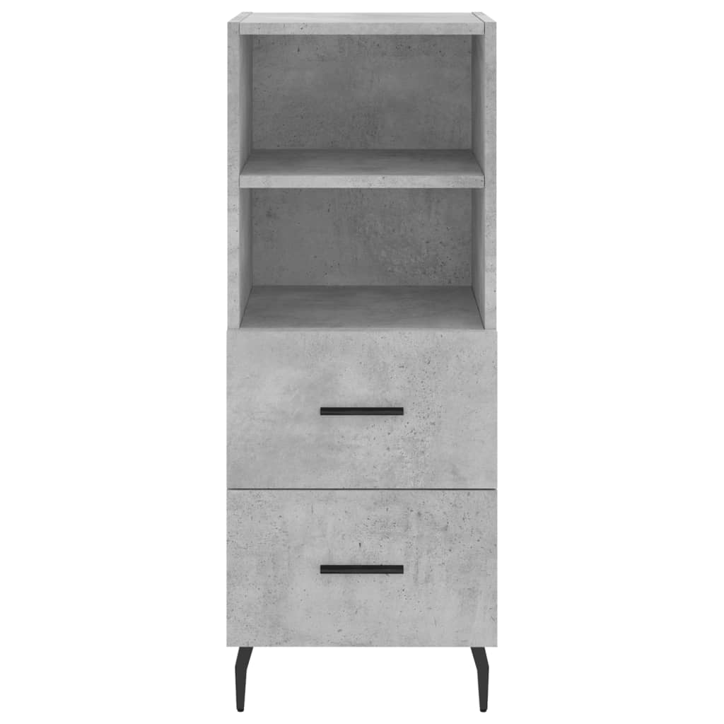 Sideboard Betongrau 34,5x34x90 cm Holzwerkstoff - Pazzar.ch