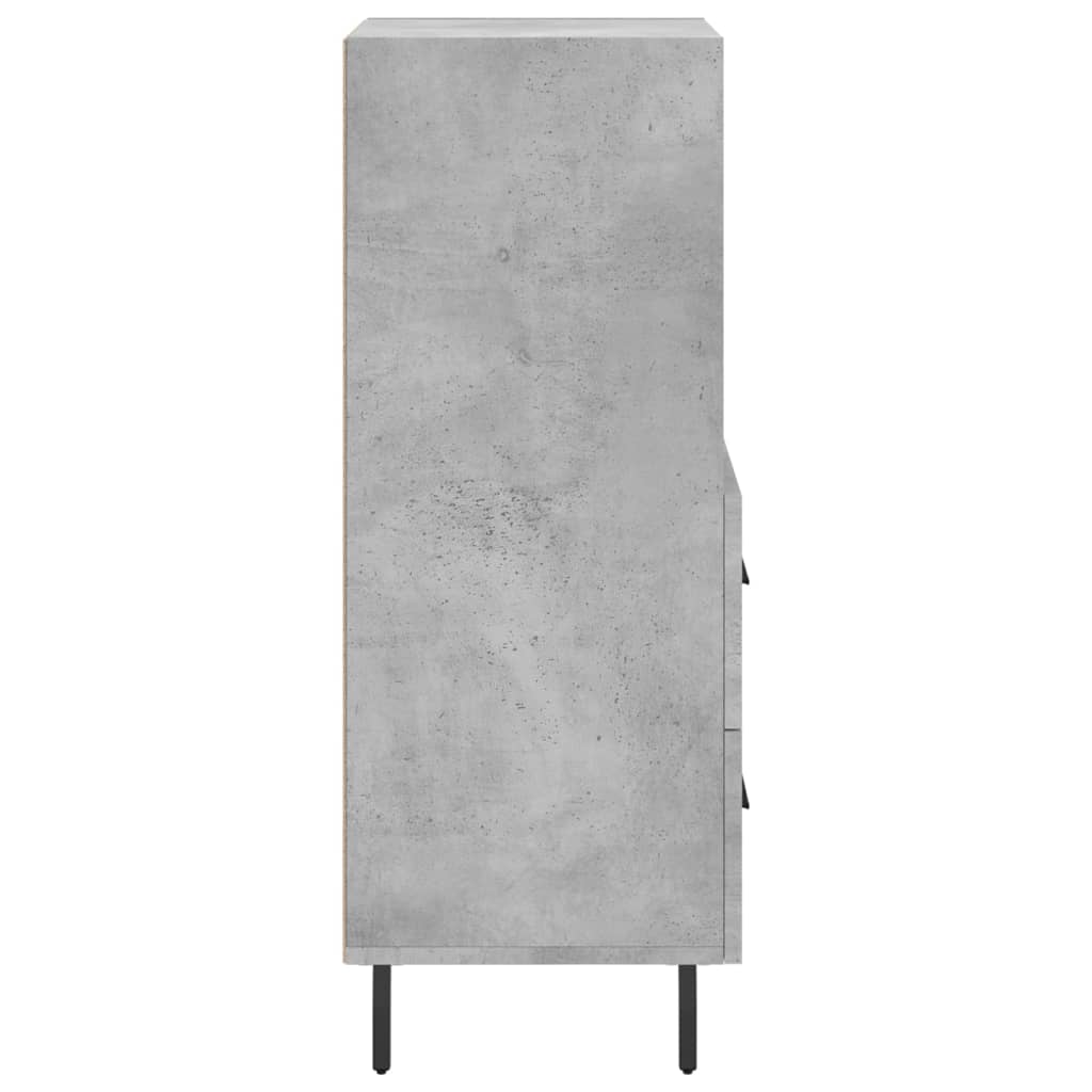 Sideboard Betongrau 34,5x34x90 cm Holzwerkstoff - Pazzar.ch