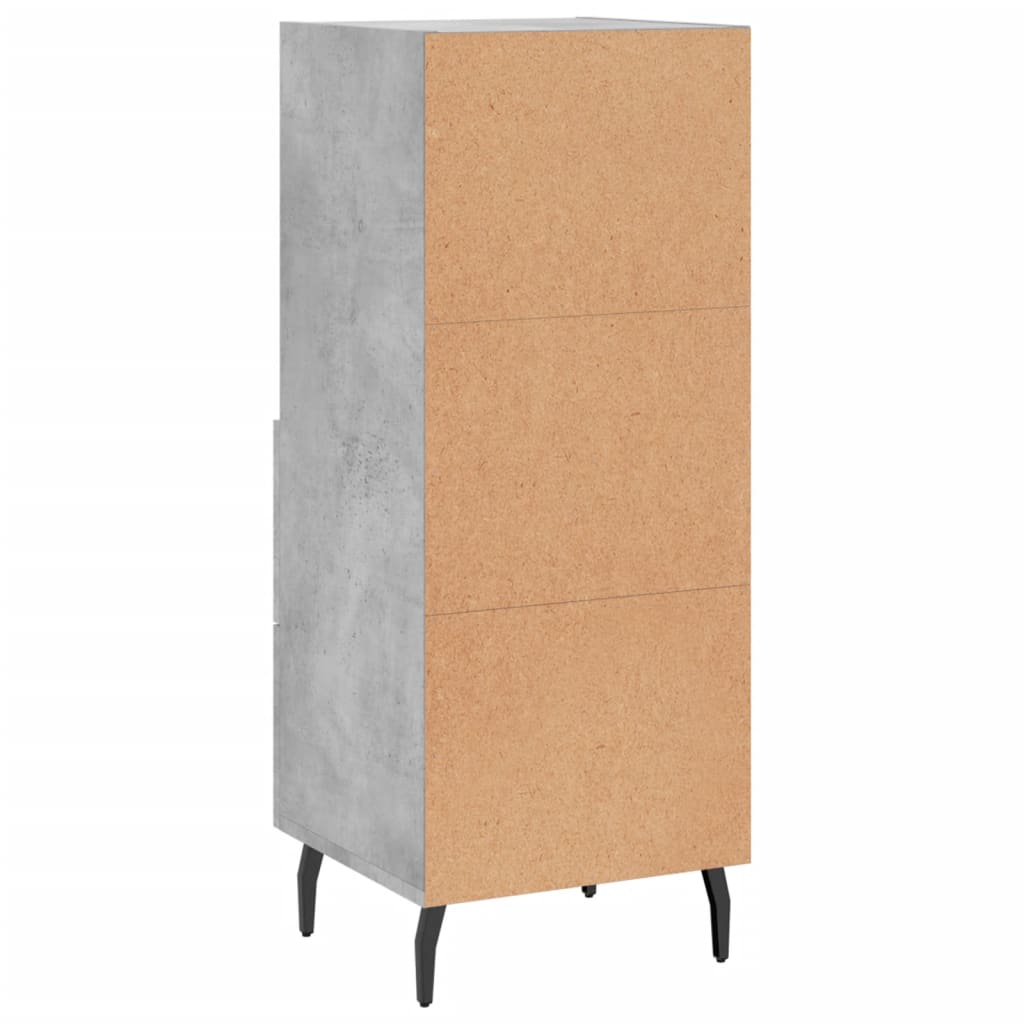 Sideboard Betongrau 34,5x34x90 cm Holzwerkstoff - Pazzar.ch
