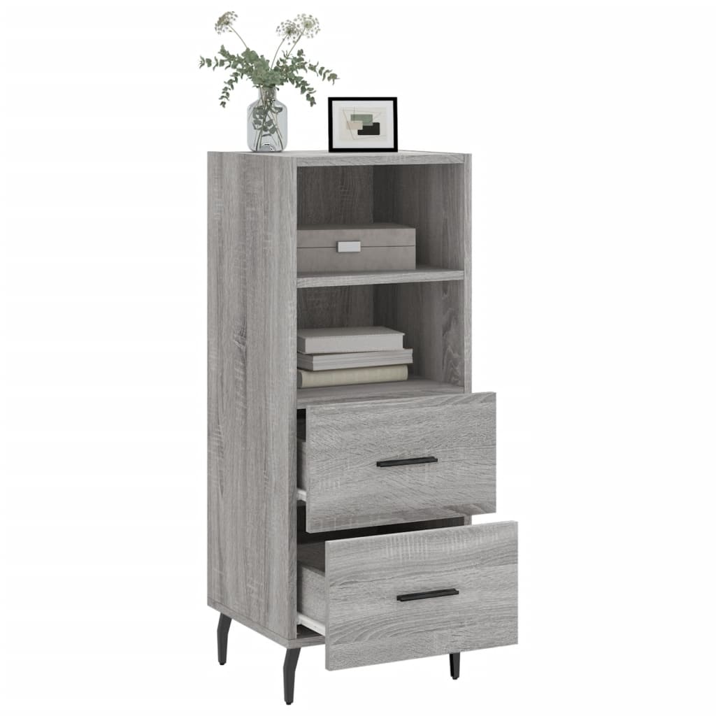 Sideboard Grau Sonoma 34,5x34x90 cm Holzwerkstoff - Pazzar.ch
