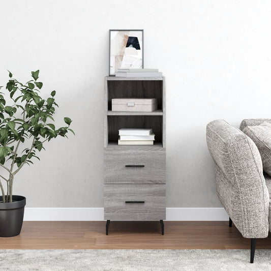 Sideboard Grau Sonoma 34,5x34x90 cm Holzwerkstoff - Pazzar.ch
