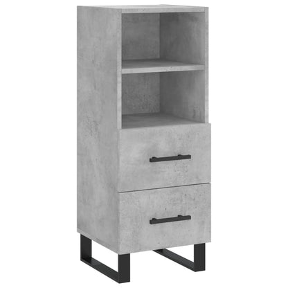 Sideboard Betongrau 34,5x34x90 cm Holzwerkstoff - Pazzar.ch