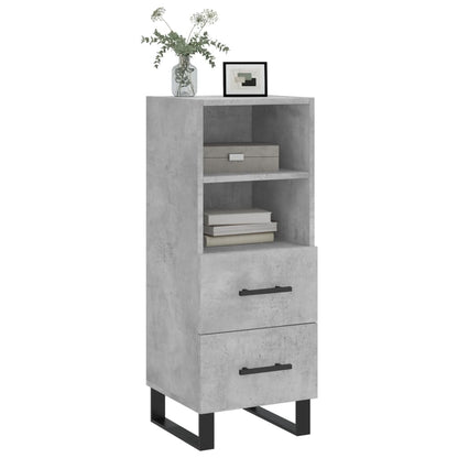 Sideboard Betongrau 34,5x34x90 cm Holzwerkstoff - Pazzar.ch