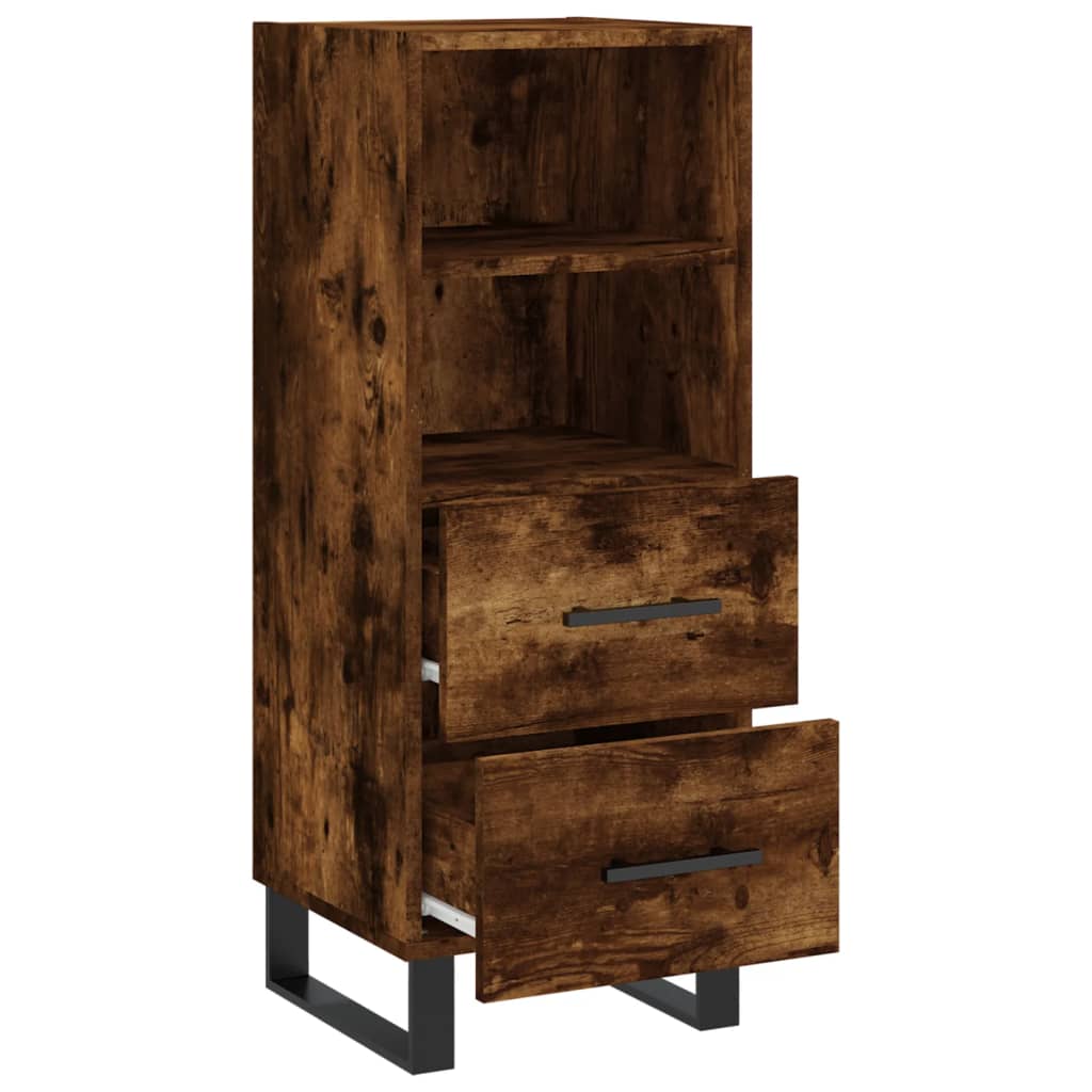 Sideboard Räuchereiche 34,5x34x90 cm Holzwerkstoff - Pazzar.ch