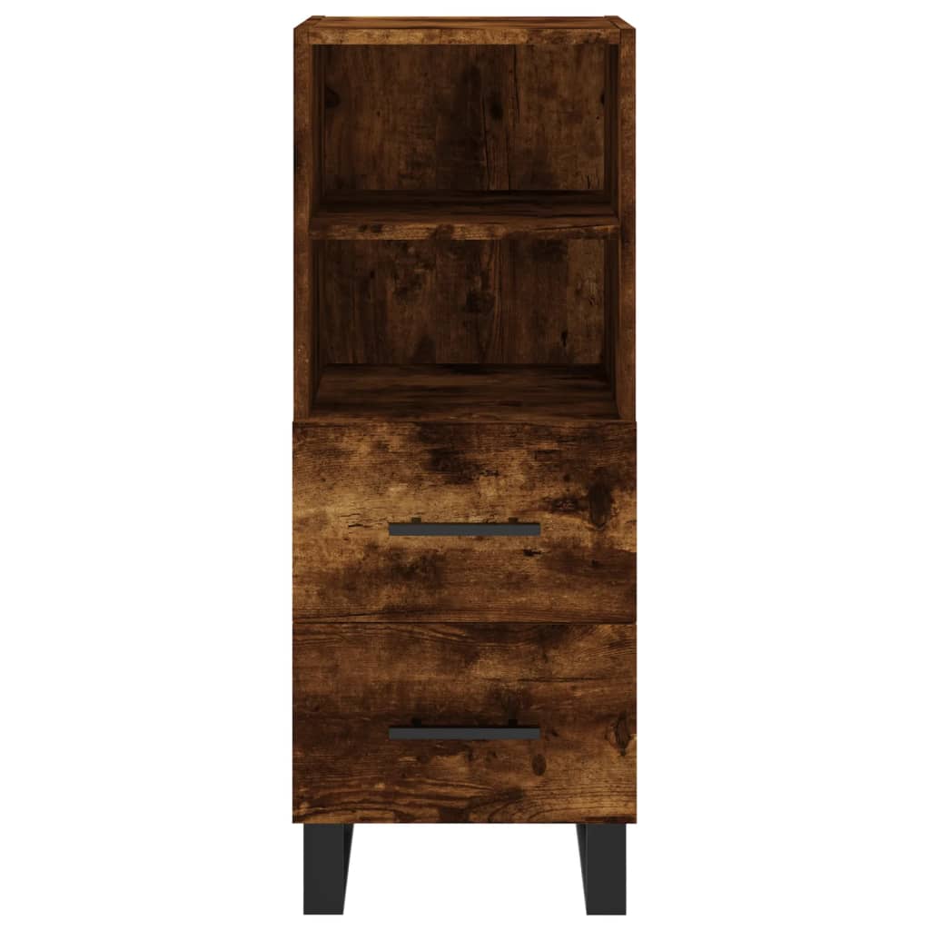 Sideboard Räuchereiche 34,5x34x90 cm Holzwerkstoff - Pazzar.ch