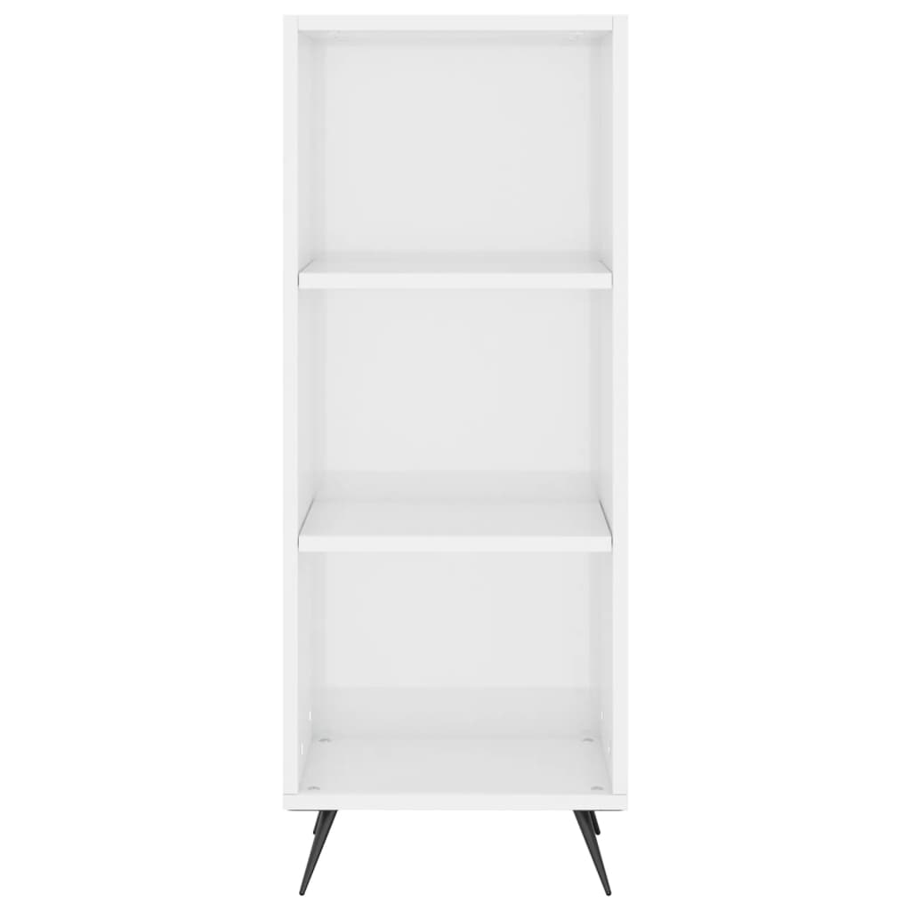 Regalschrank Hochglanz-Weiß 34,5x32,5x90 cm Holzwerkstoff - Pazzar.ch