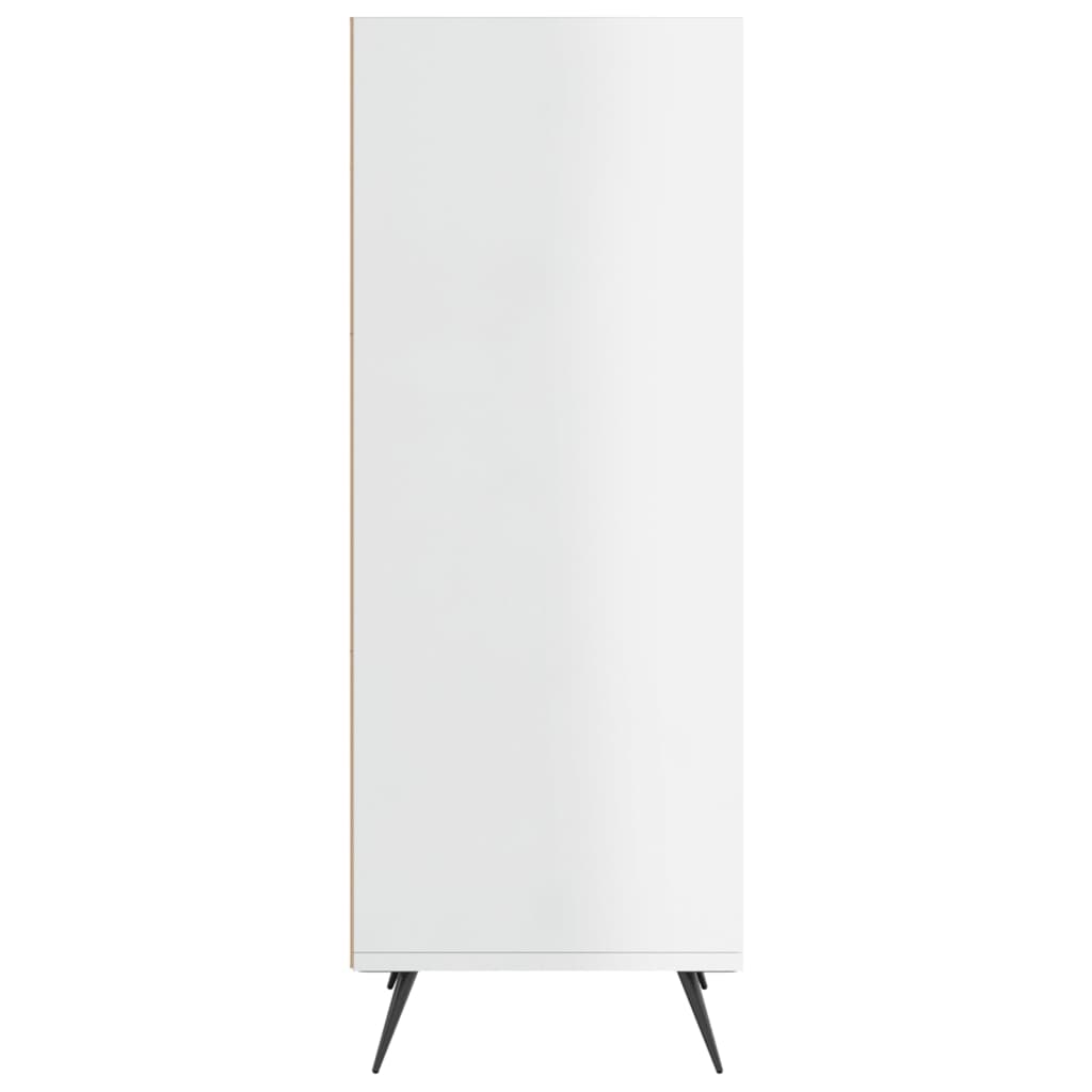Regalschrank Hochglanz-Weiß 34,5x32,5x90 cm Holzwerkstoff - Pazzar.ch