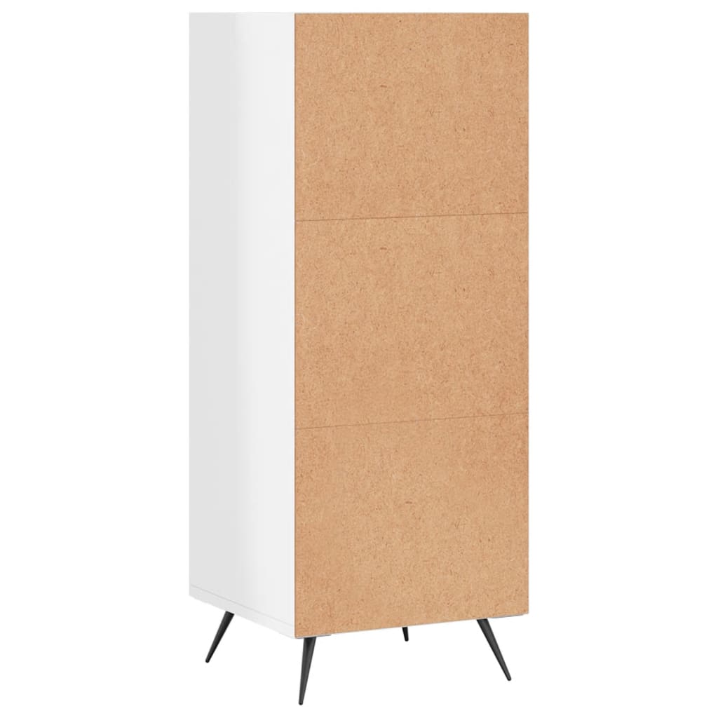 Regalschrank Hochglanz-Weiß 34,5x32,5x90 cm Holzwerkstoff - Pazzar.ch