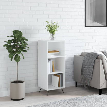 Regalschrank Hochglanz-Weiß 34,5x32,5x90 cm Holzwerkstoff - Pazzar.ch