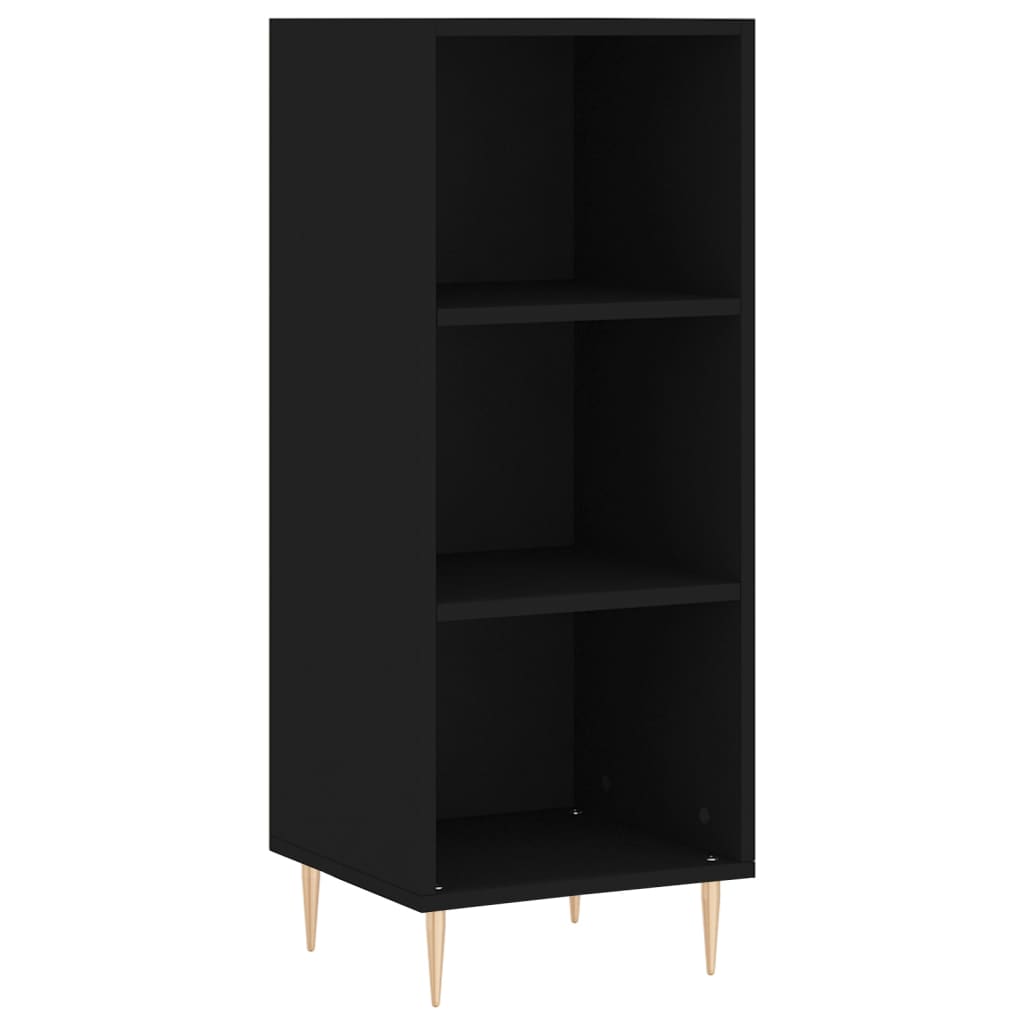 Sideboard Schwarz 34,5x32,5x90 cm Holzwerkstoff - Pazzar.ch