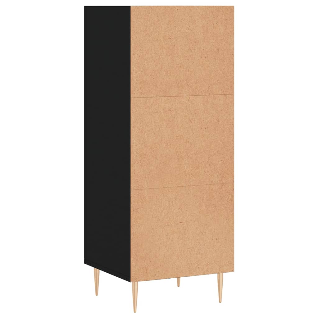 Sideboard Schwarz 34,5x32,5x90 cm Holzwerkstoff - Pazzar.ch