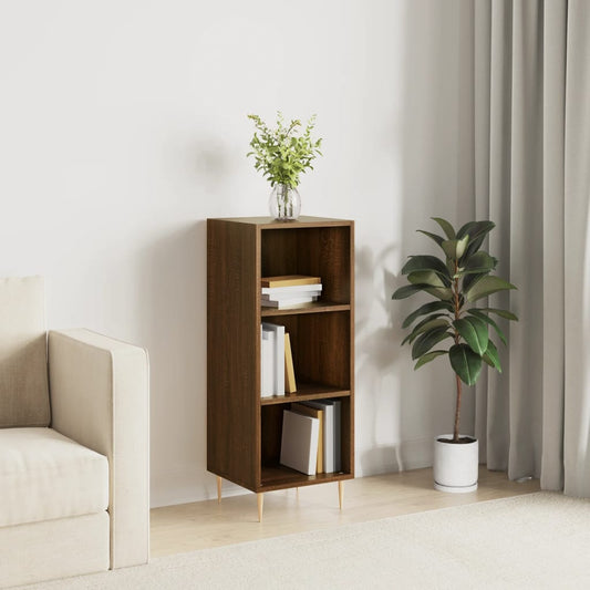 Sideboard Braun Eichen-Optik 34,5x32,5x90 cm Holzwerkstoff - Pazzar.ch