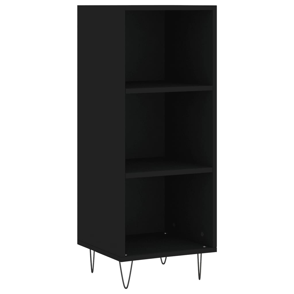 Sideboard Schwarz 34,5x32,5x90 cm Holzwerkstoff - Pazzar.ch