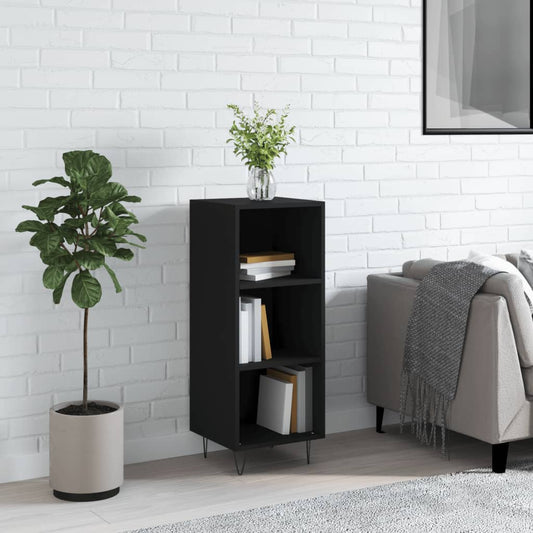 Sideboard Schwarz 34,5x32,5x90 cm Holzwerkstoff - Pazzar.ch