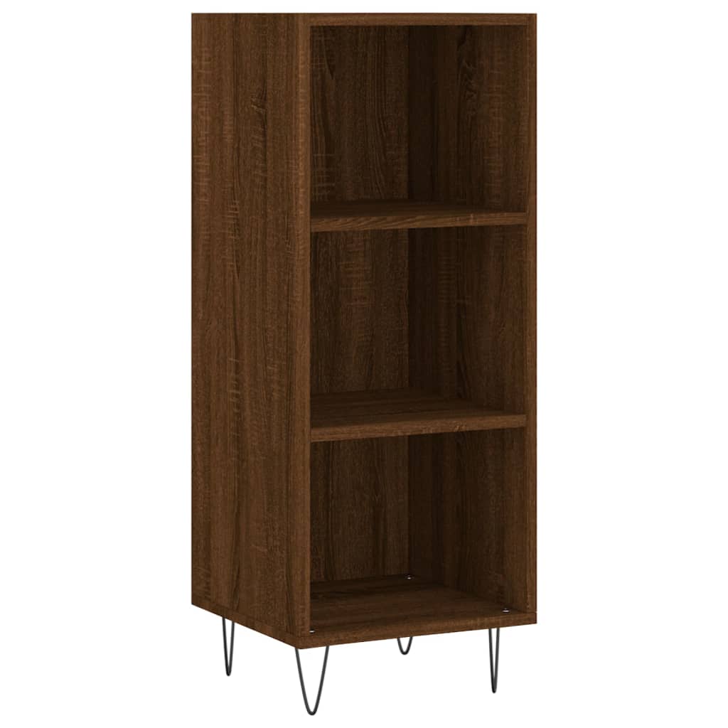Sideboard Braun Eichen-Optik 34,5x32,5x90 cm Holzwerkstoff - Pazzar.ch