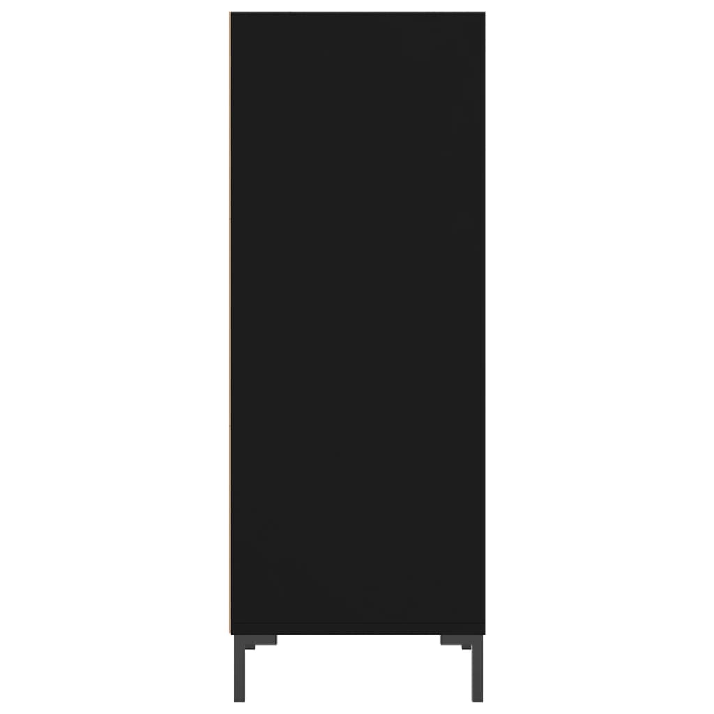 Sideboard Schwarz 34,5x32,5x90 cm Holzwerkstoff - Pazzar.ch