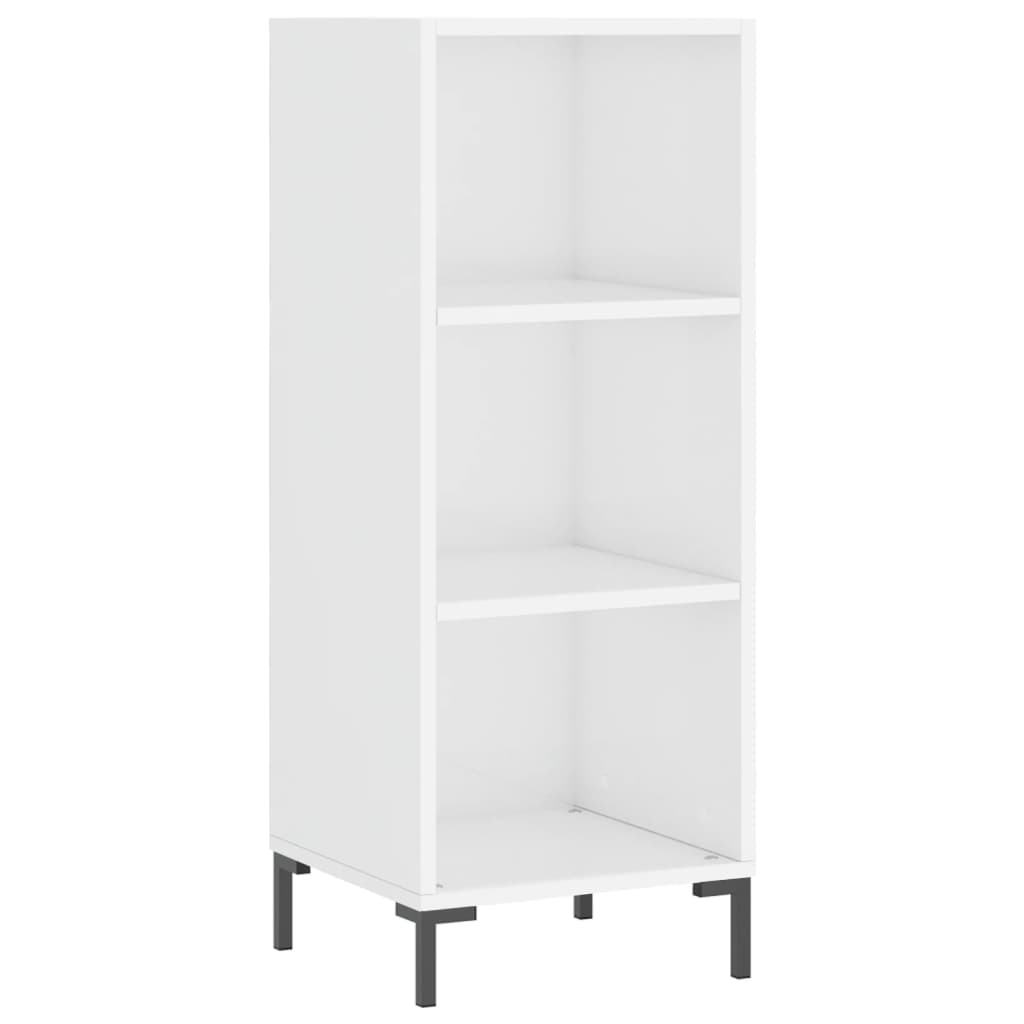 Sideboard Hochglanz-Weiß 34,5x32,5x90 cm Holzwerkstoff - Pazzar.ch