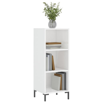 Sideboard Hochglanz-Weiß 34,5x32,5x90 cm Holzwerkstoff - Pazzar.ch