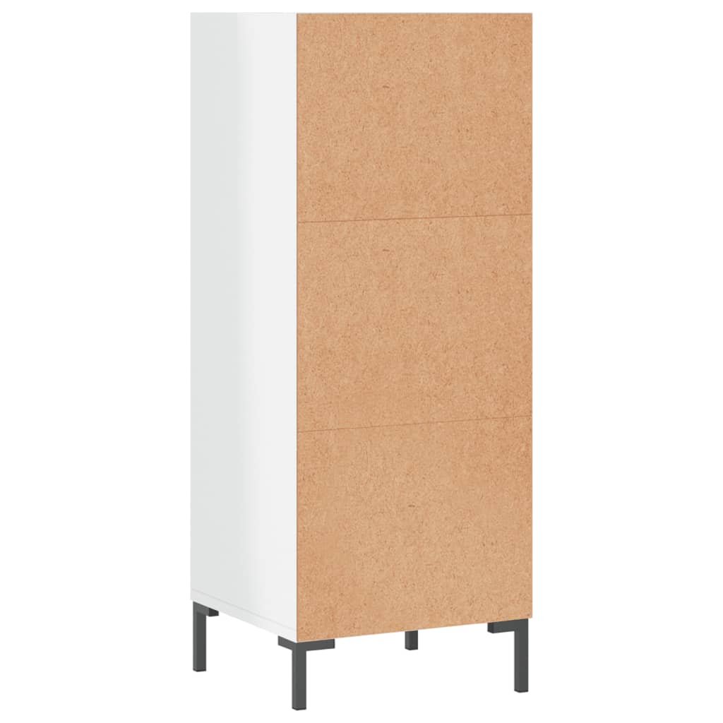 Sideboard Hochglanz-Weiß 34,5x32,5x90 cm Holzwerkstoff - Pazzar.ch