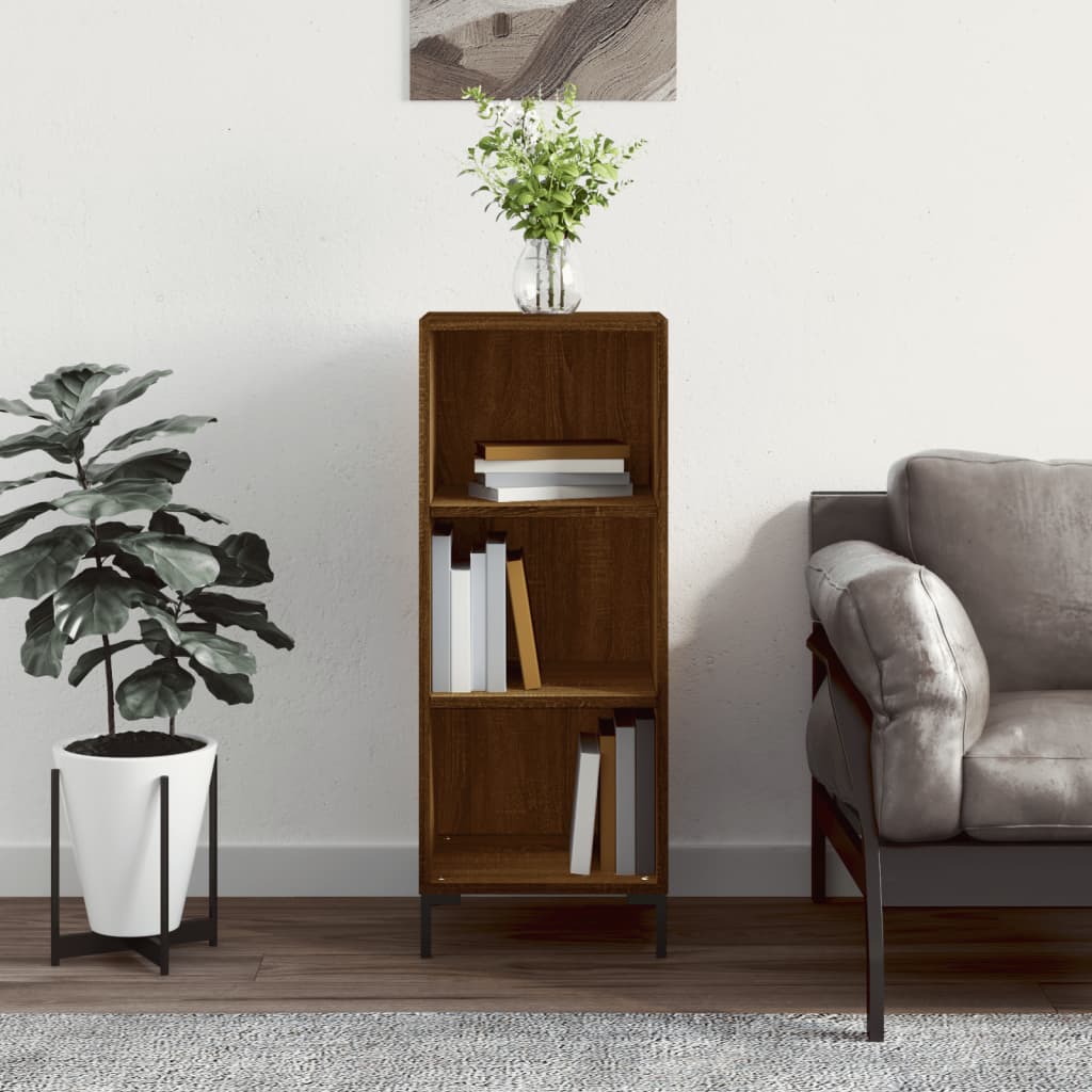 Sideboard Braun Eichen-Optik 34,5x32,5x90 cm Holzwerkstoff - Pazzar.ch