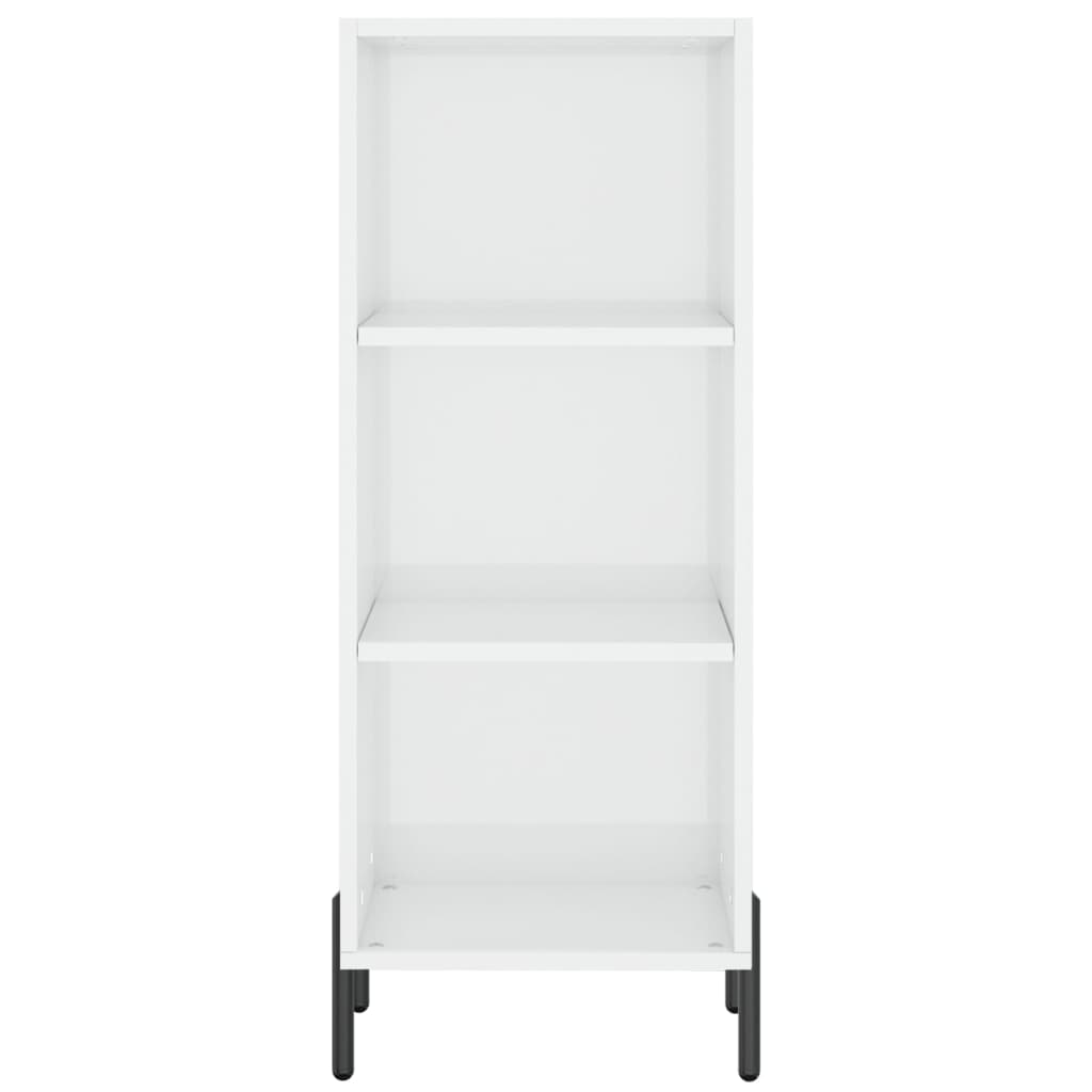 Sideboard Hochglanz-Weiß 34,5x32,5x90 cm Holzwerkstoff - Pazzar.ch