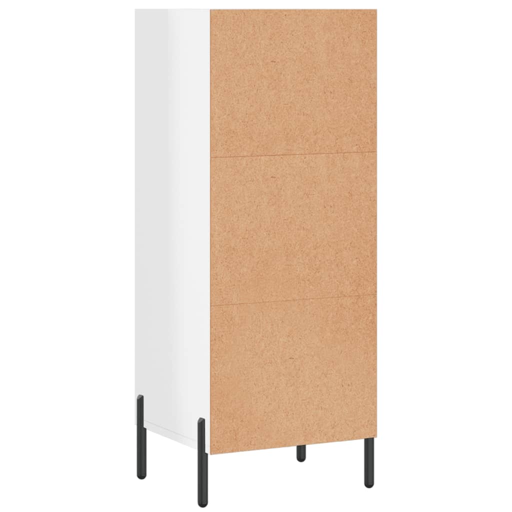 Sideboard Hochglanz-Weiß 34,5x32,5x90 cm Holzwerkstoff - Pazzar.ch