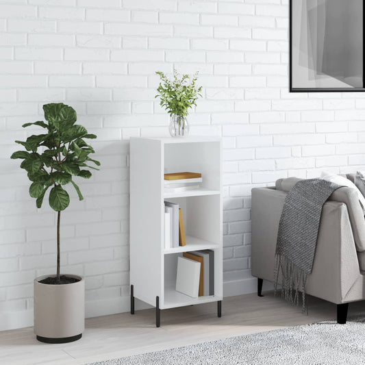 Sideboard Hochglanz-Weiß 34,5x32,5x90 cm Holzwerkstoff - Pazzar.ch
