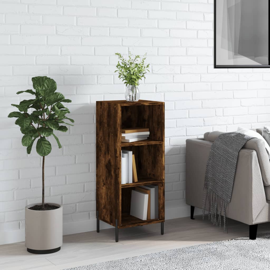 Sideboard Räuchereiche 34,5x32,5x90 cm Holzwerkstoff - Pazzar.ch