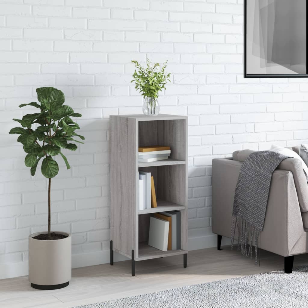 Sideboard Grau Sonoma 34,5x32,5x90 cm Holzwerkstoff - Pazzar.ch