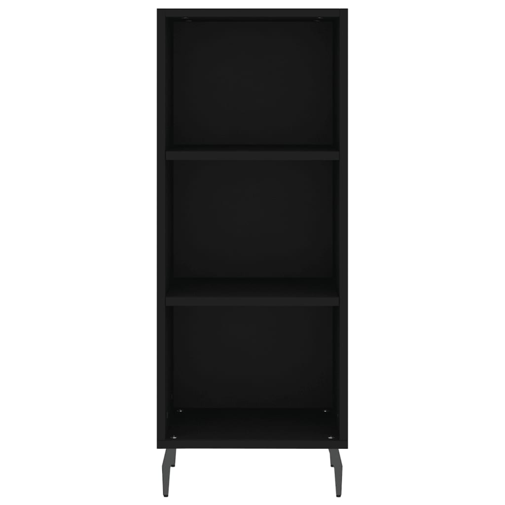 Sideboard Schwarz 34,5x32,5x90 cm Holzwerkstoff - Pazzar.ch