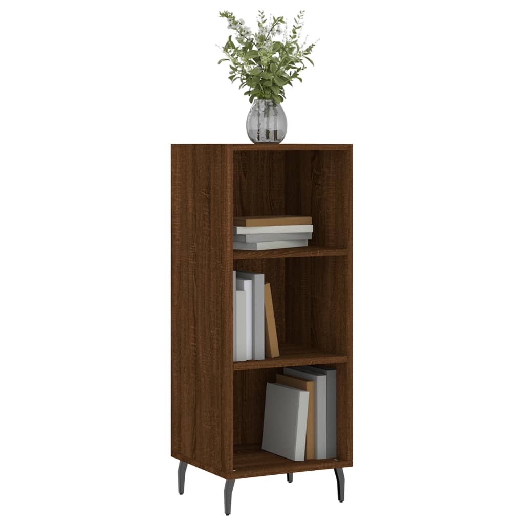 Sideboard Braun Eichen-Optik 34,5x32,5x90 cm Holzwerkstoff - Pazzar.ch